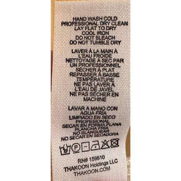 Thakoon‎ Merino Wool Ivory Button Up Turtleneck Cardigan Sz S Minimalist Preppy - Picture 5 of 16